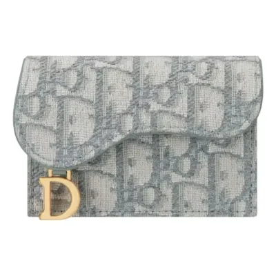DIOR Saddle Flap Card Holder — תמונה 1