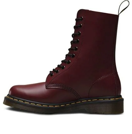 Dr. Martens 1490 Black Smooth Classic 10 Martin boots Couple Style Red