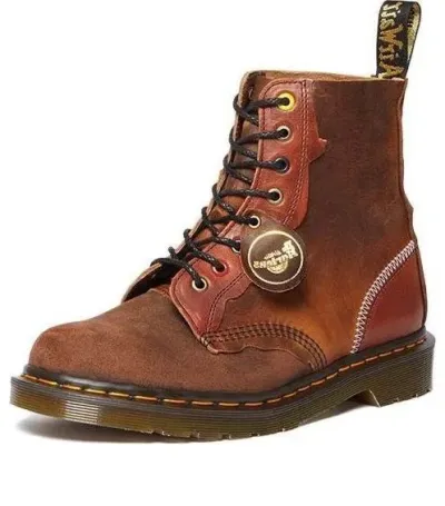 Dr. Martens 1460 Pascal Made in England Deadstock Leather Lace Up — תמונה 1
