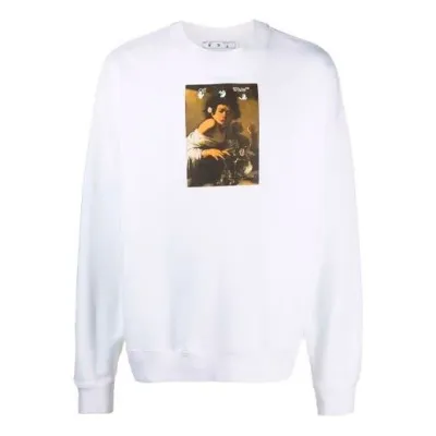 Men's Off-White FW21 Caravaggio Printing Loose Fit White — תמונה 1