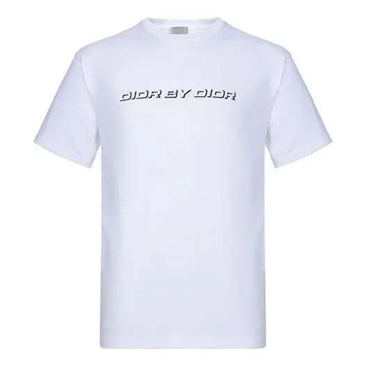 DIOR Homme Embroidery Logo Printing Male White