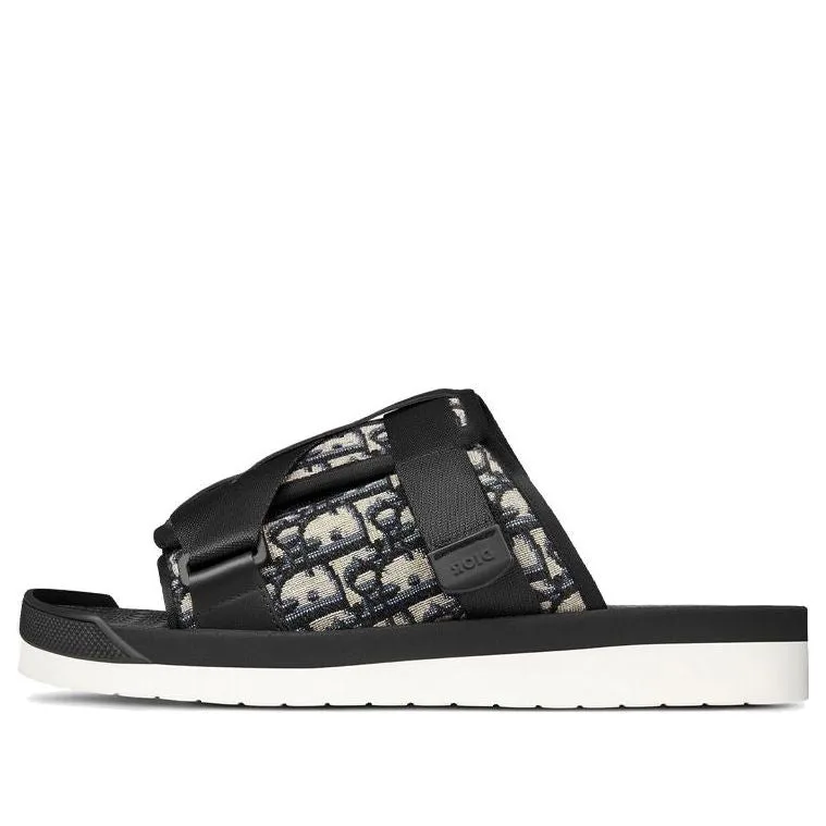 DIOR Alpha Oblique Slippers Black