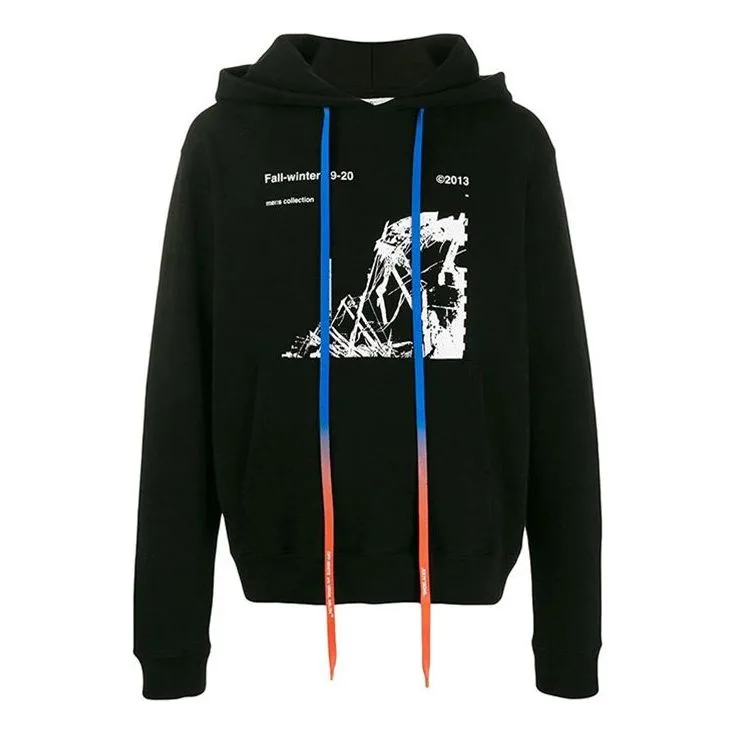 Off-White USA Cotton Pattern Printing Black