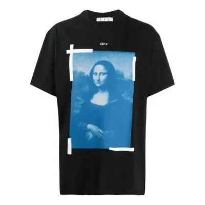 Off-White Unisex SS21 Mona Lisa Printing Black — תמונה 1