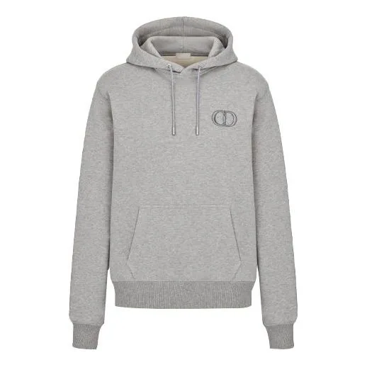 DIOR SS21 Embroidered Logo Pattern Gray